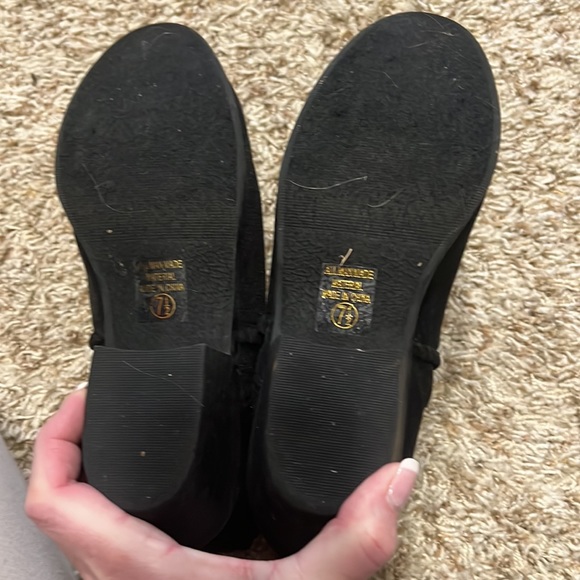 Boots, black, 7.5, worn a few times, Soda Brand - Picture 4 of 4